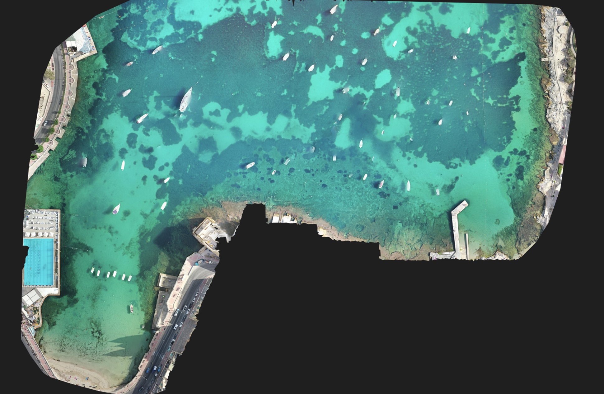 Spotting posidonia through ortophotos