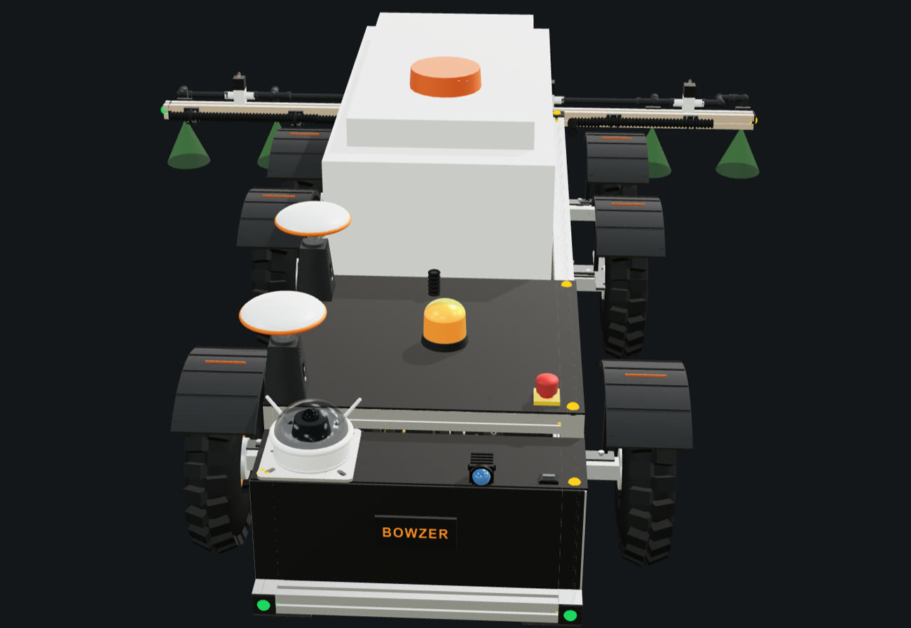 Bowzer industrial sprayer UGV