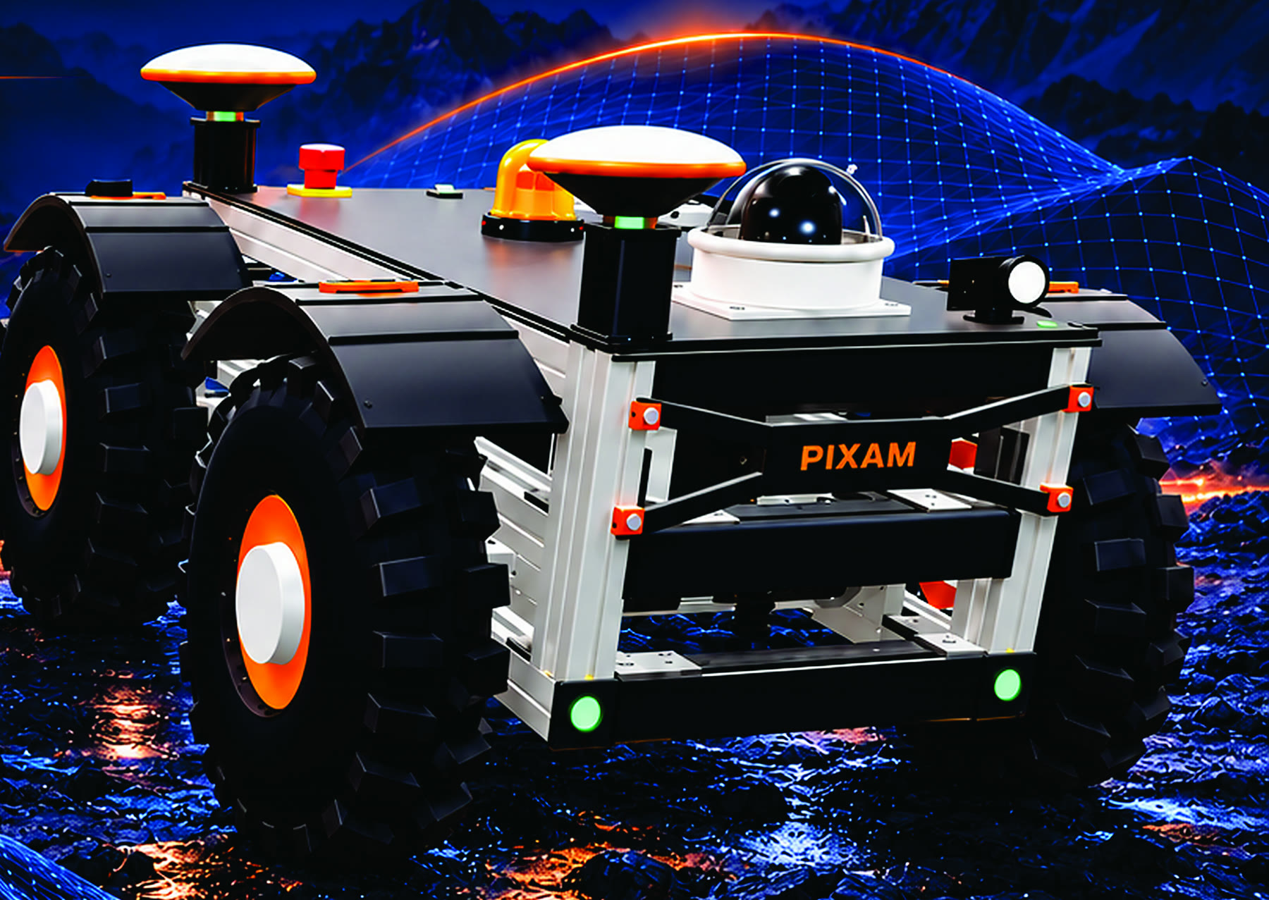 A PIXAM modular UGV in the field